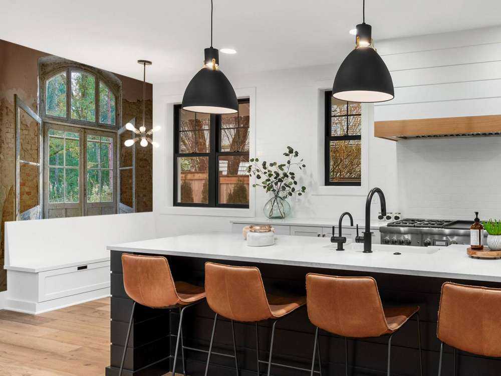 Deserted house by the forest