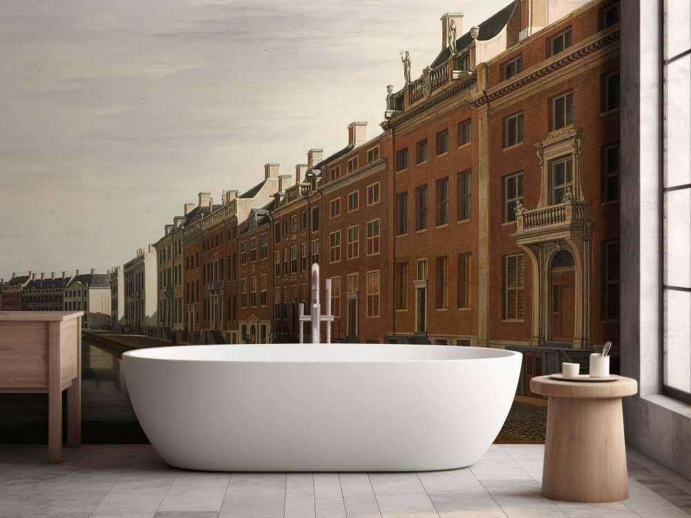 De Gouden Bocht in de Herengracht in Amsterdam vanuit het westen