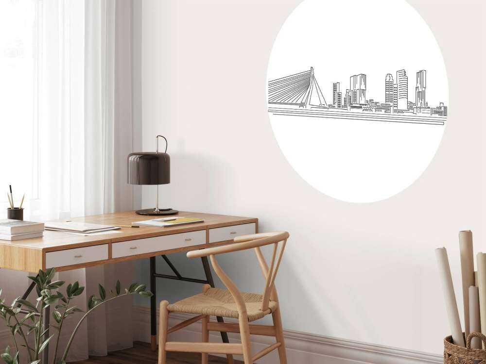 Rotterdam skyline wit