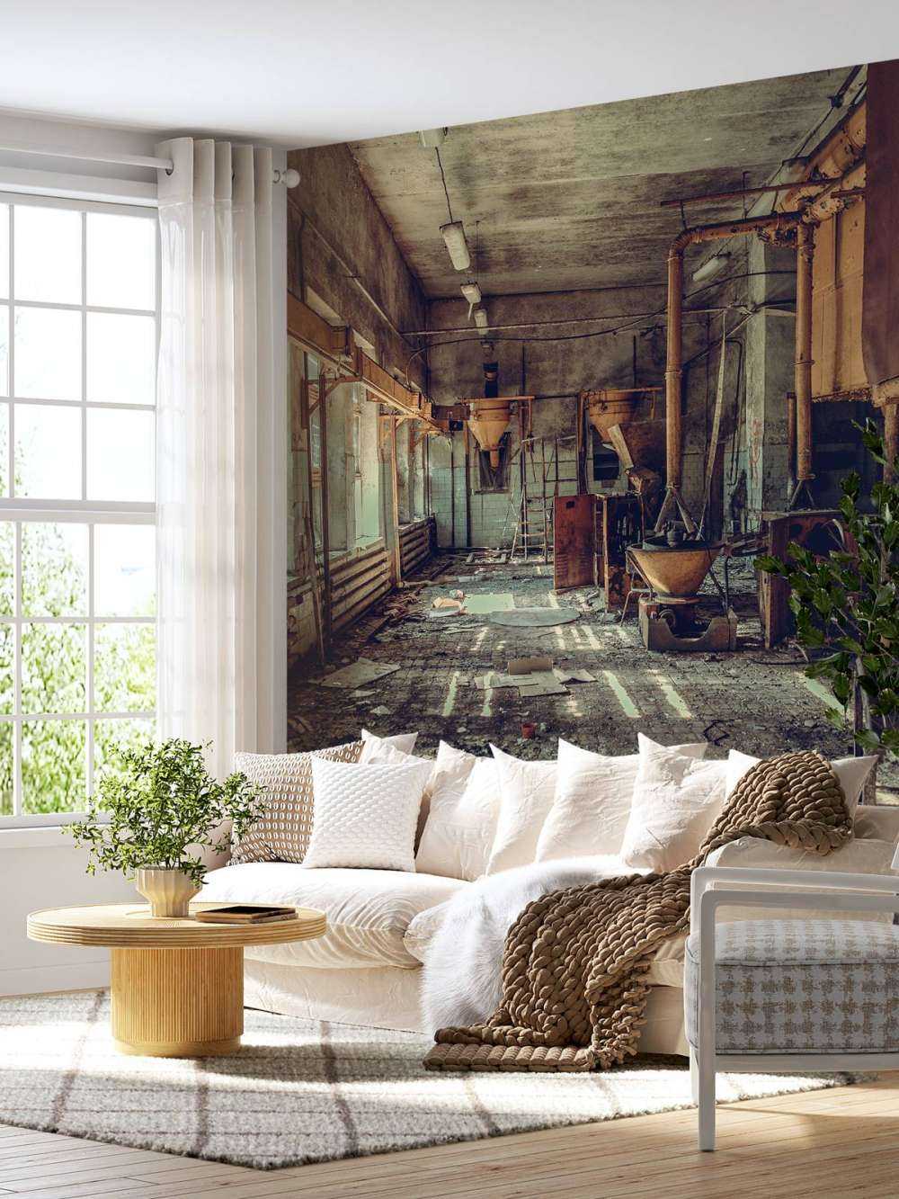 Destroyed factory
