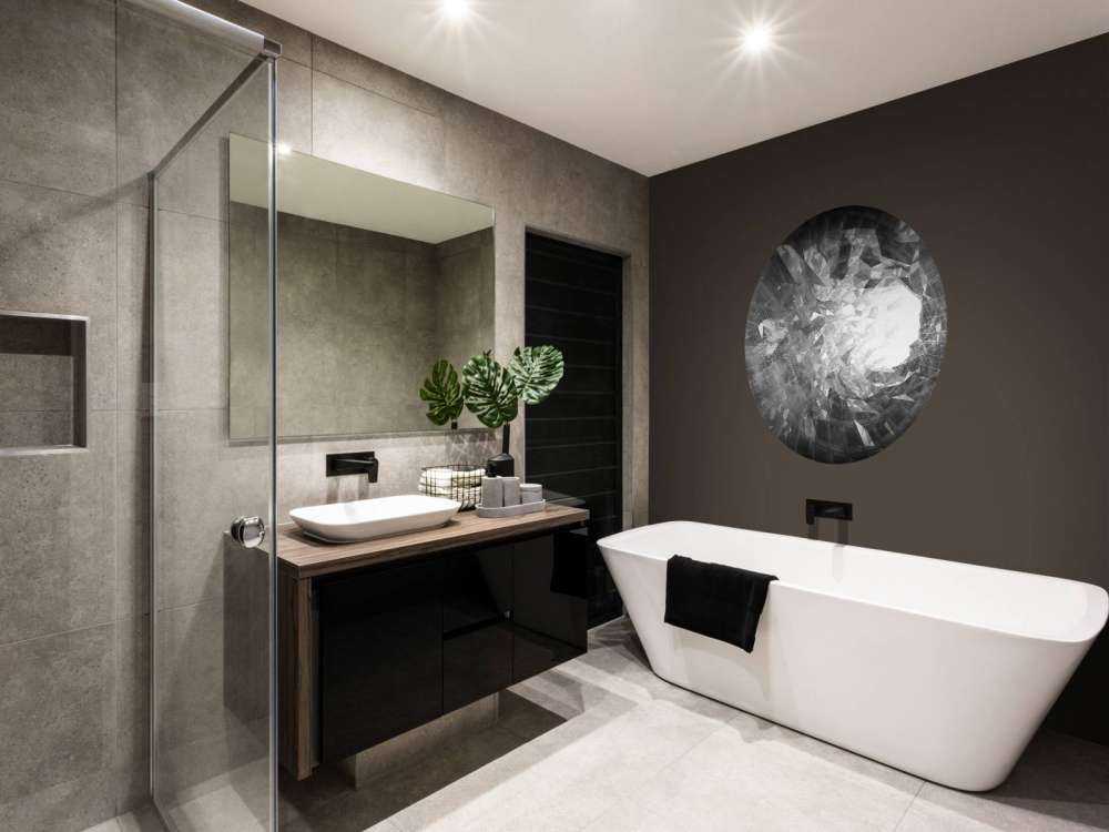 High-tech portaal in zwart-wit