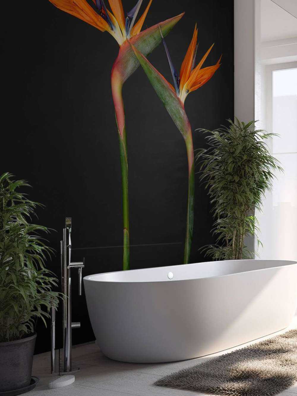 Oranje paradijsvogel bloemen