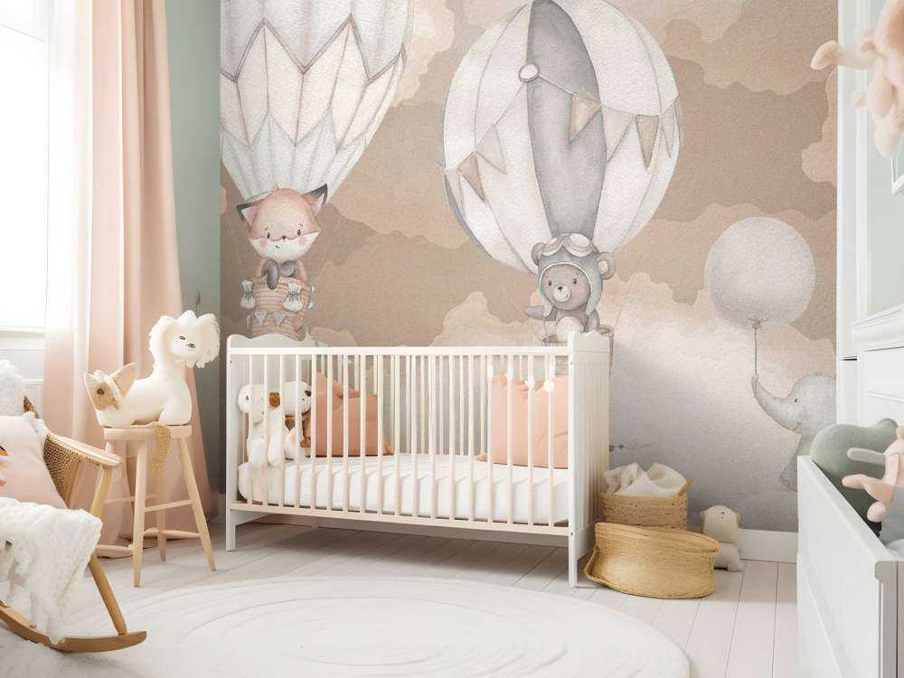 Flying animals taupe