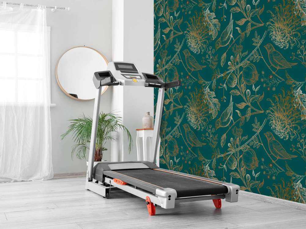 Chrysanten en vogel patroon