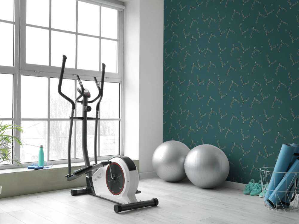 Teal branches pattern