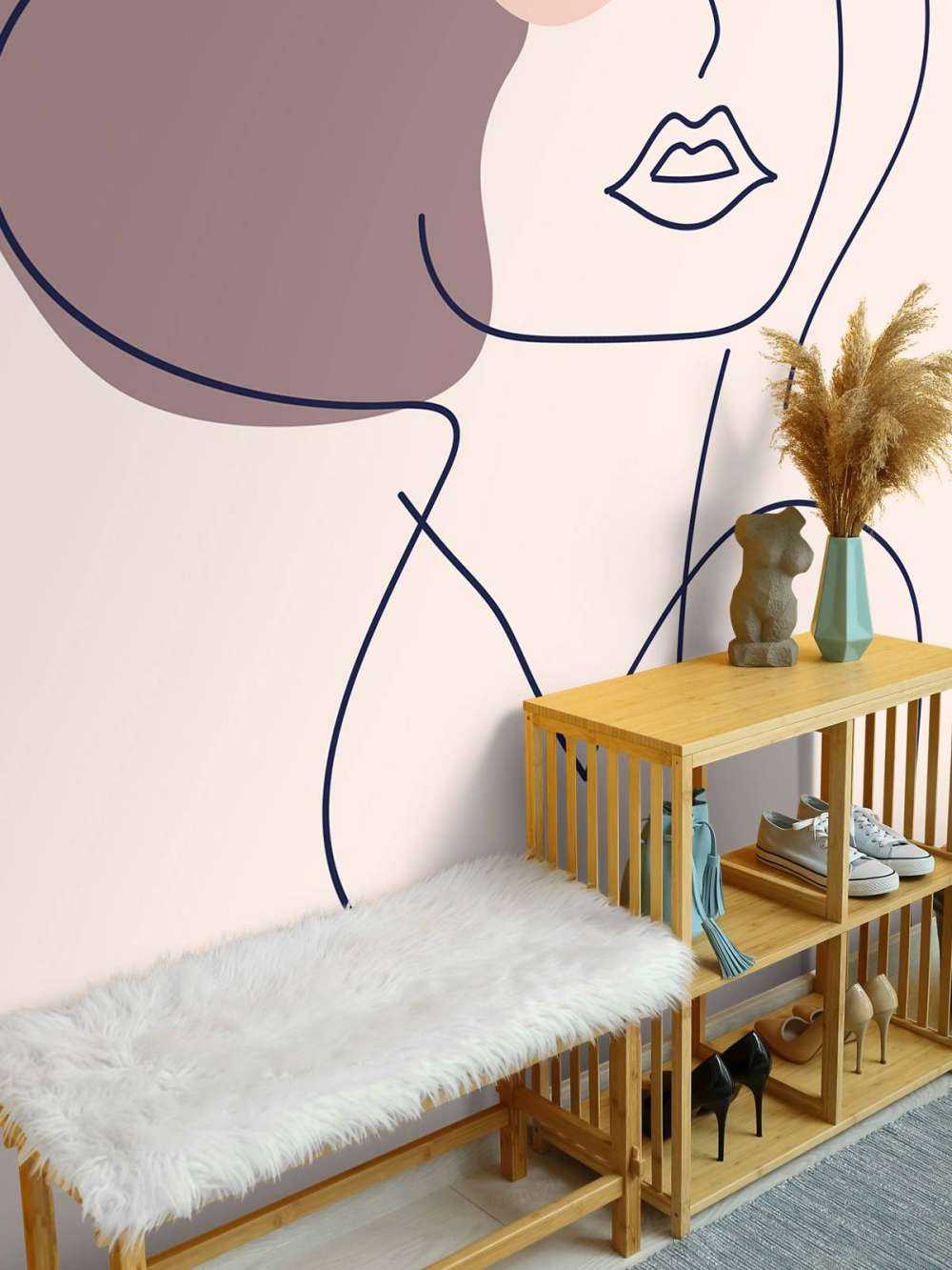 Geïllustreerde vrouw