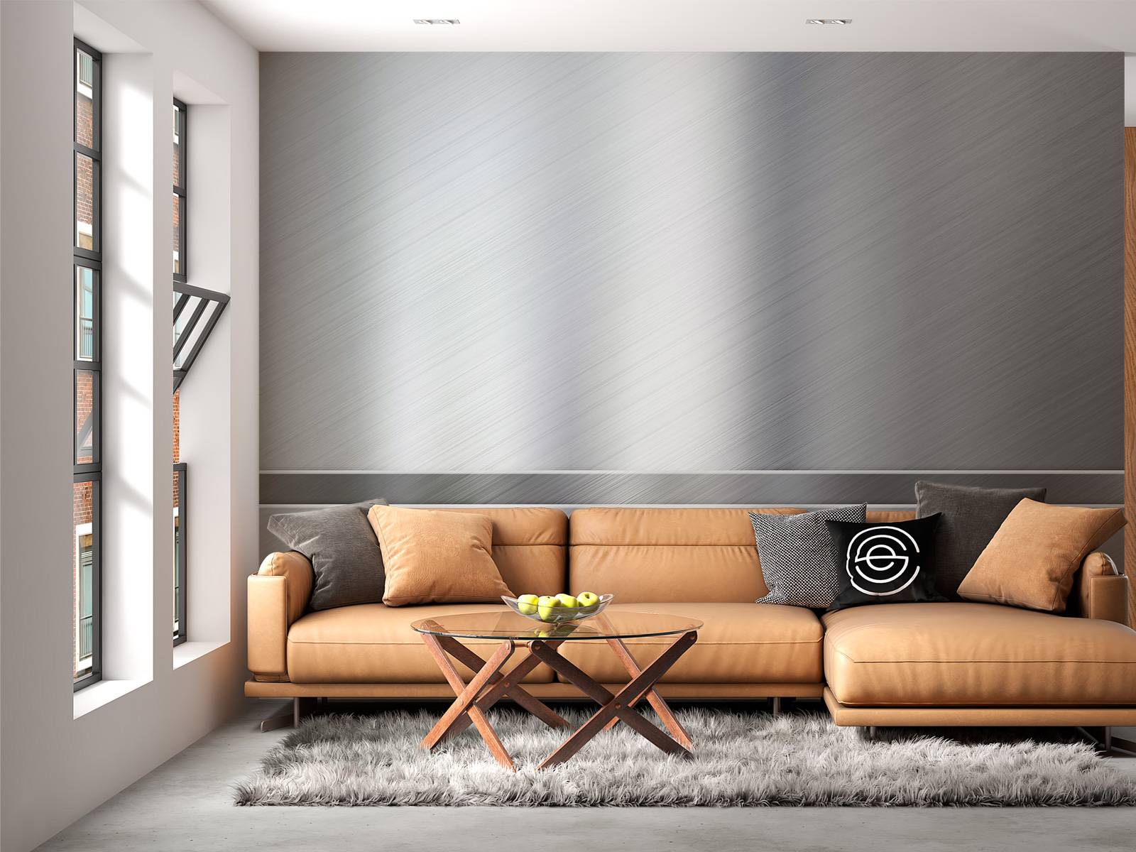 Brushed aluminum