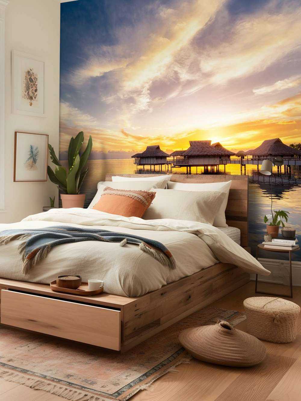 Zonsopkomst bij meer