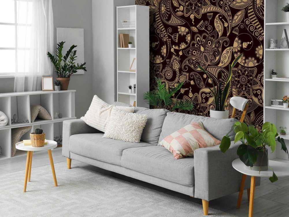 Golden flower patterns