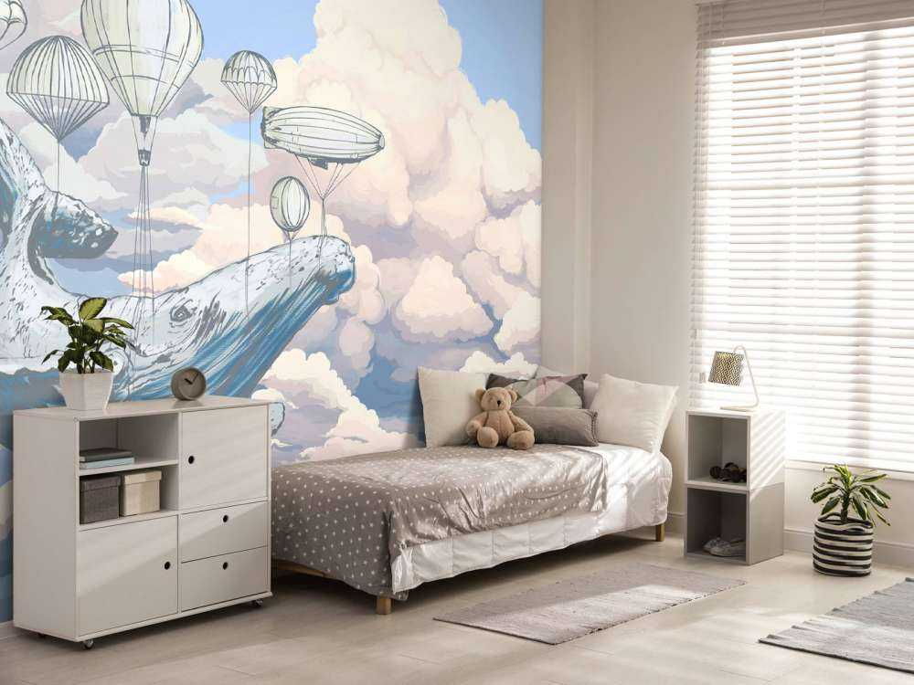 Whale and his hot-air balloons