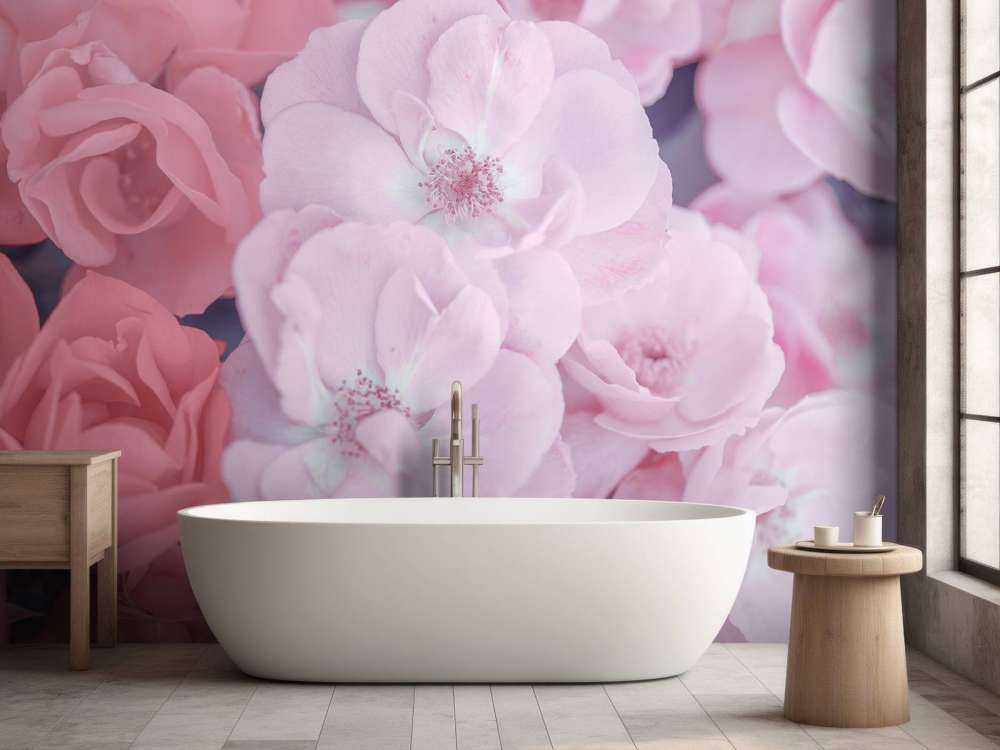 Pink clerical flowers