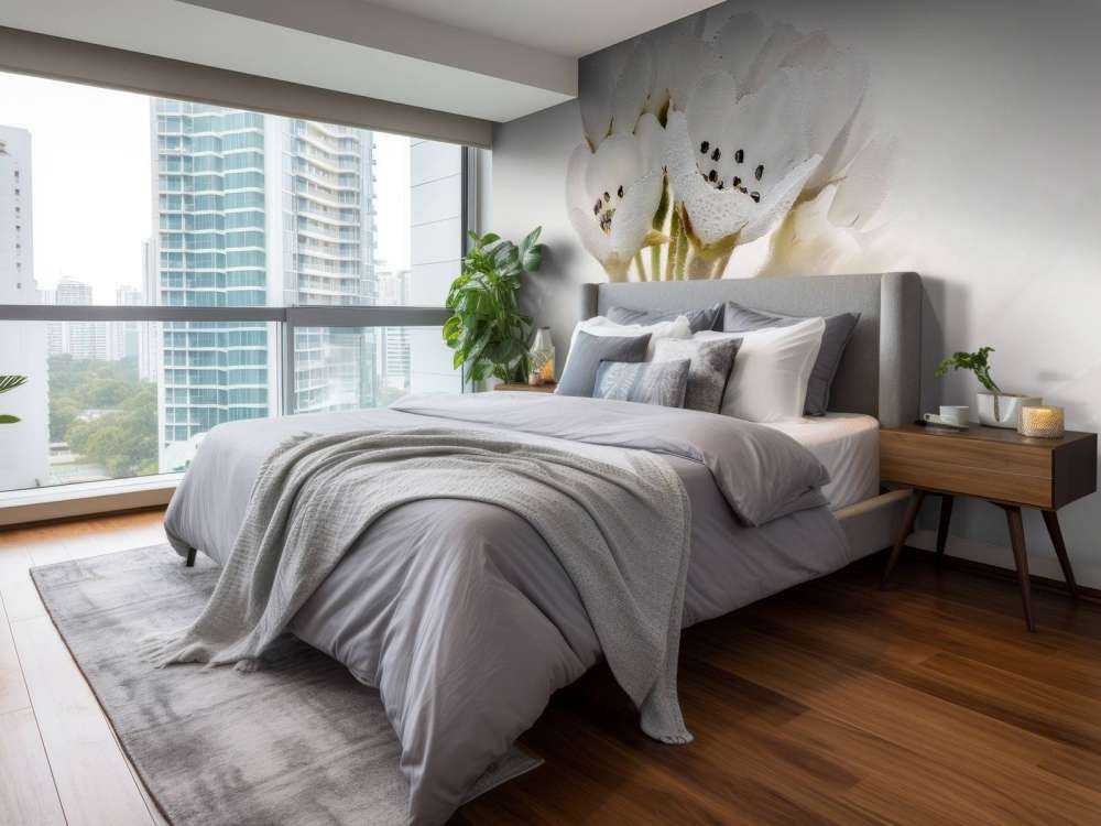 Pear blossom close-up