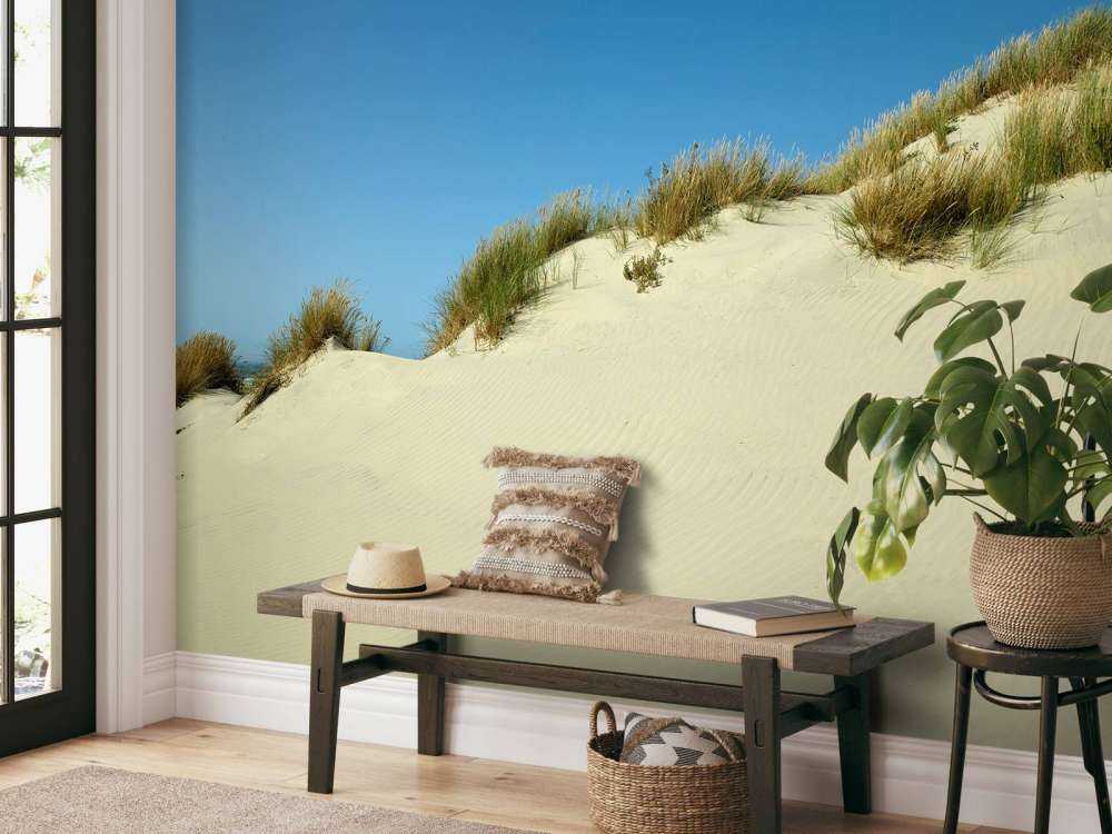 Duinen met blauwe lucht