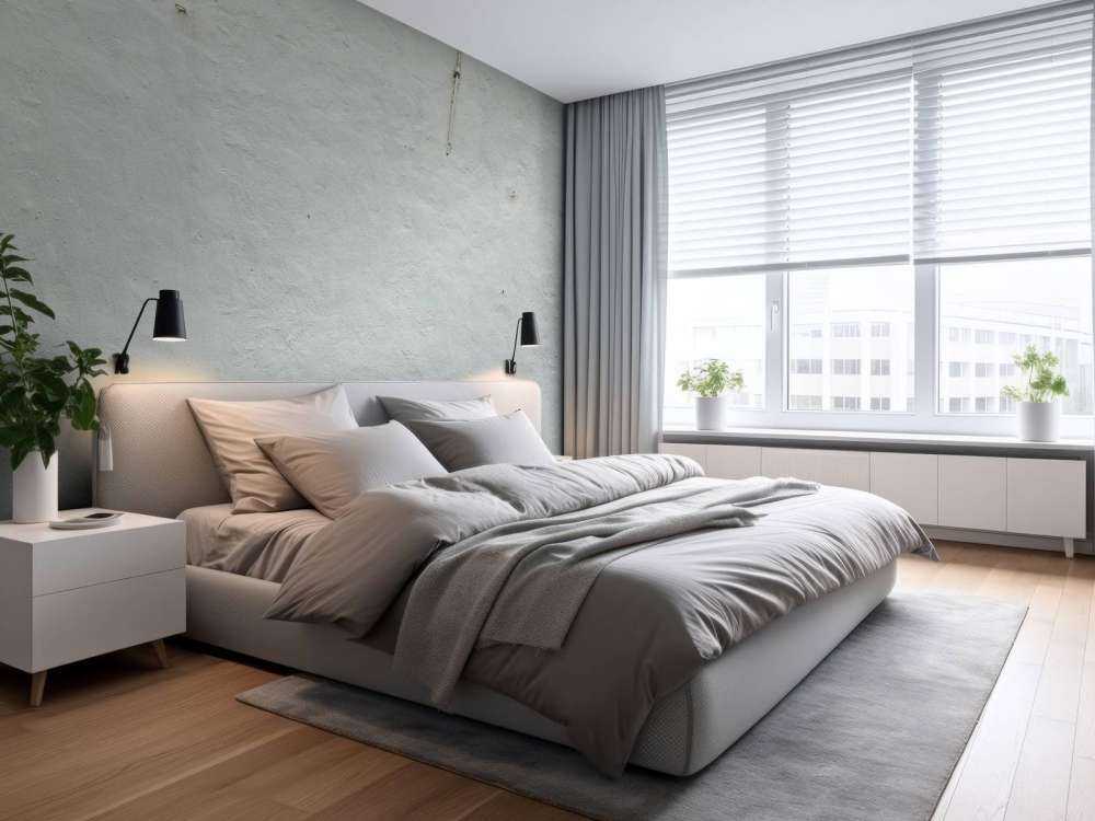 Wall with white stucco