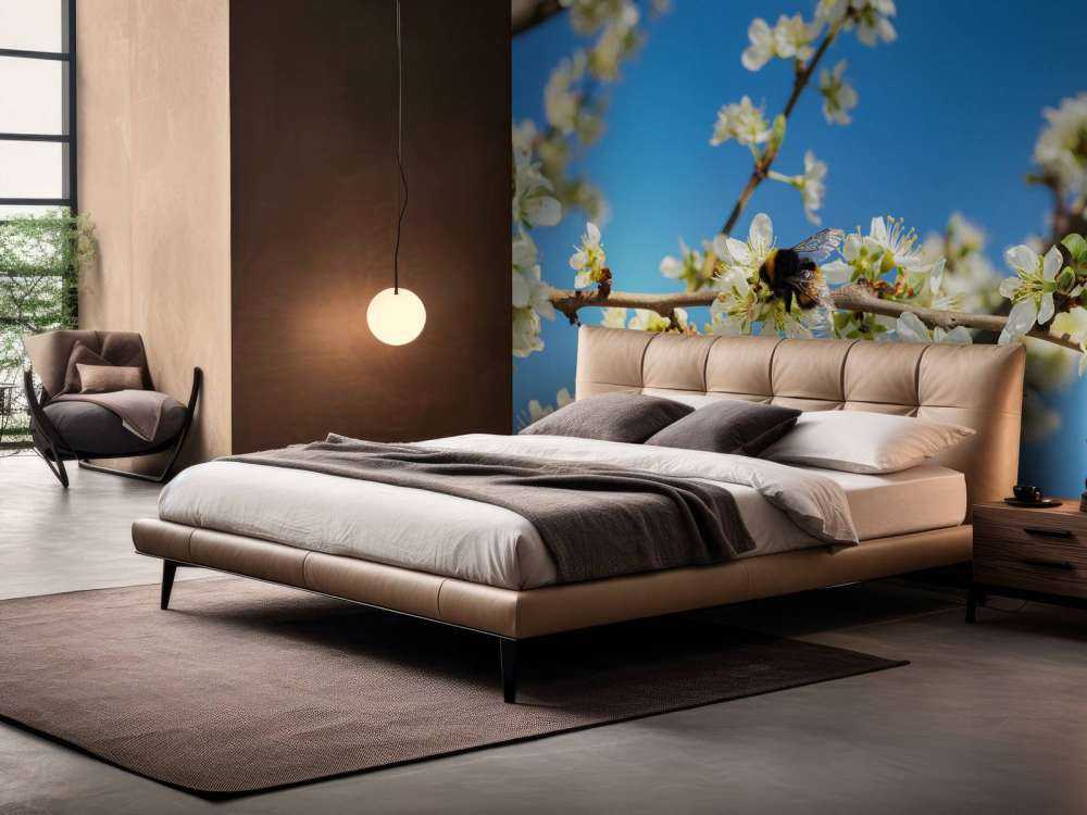 Bumblebee with white blossoms