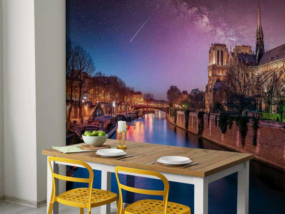 Paris in the evening