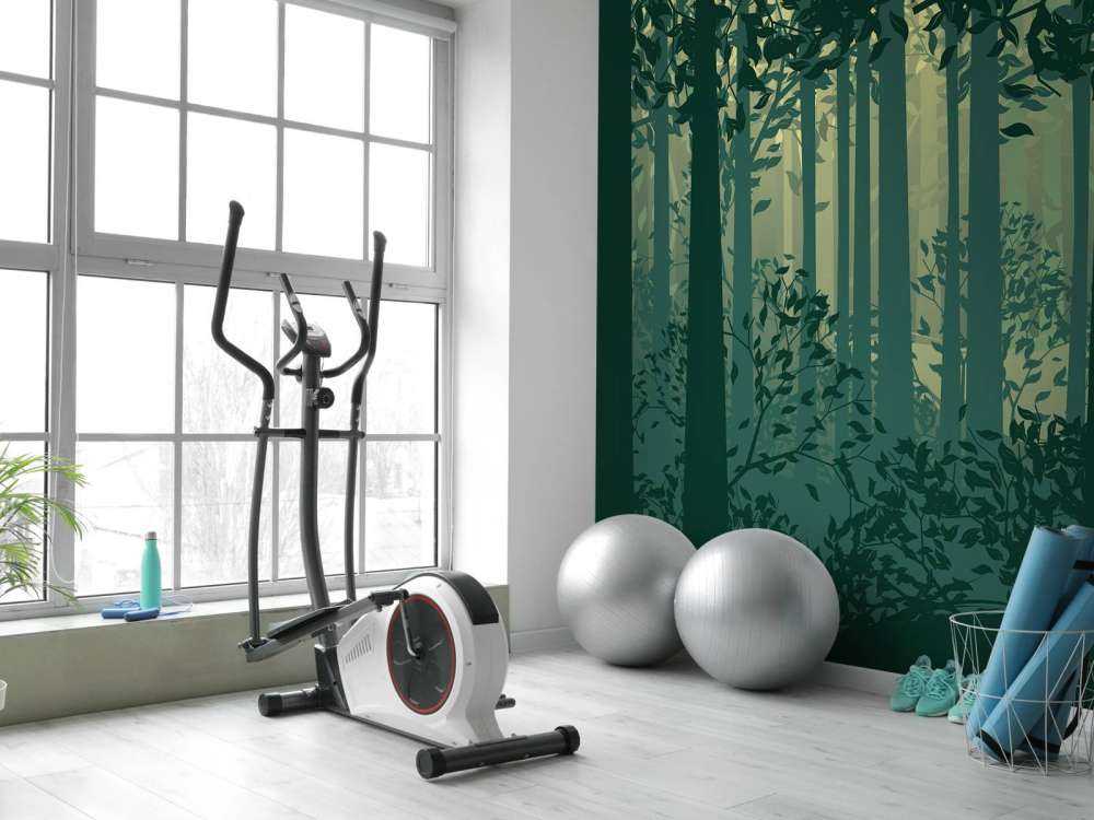 Abstract forest landscape