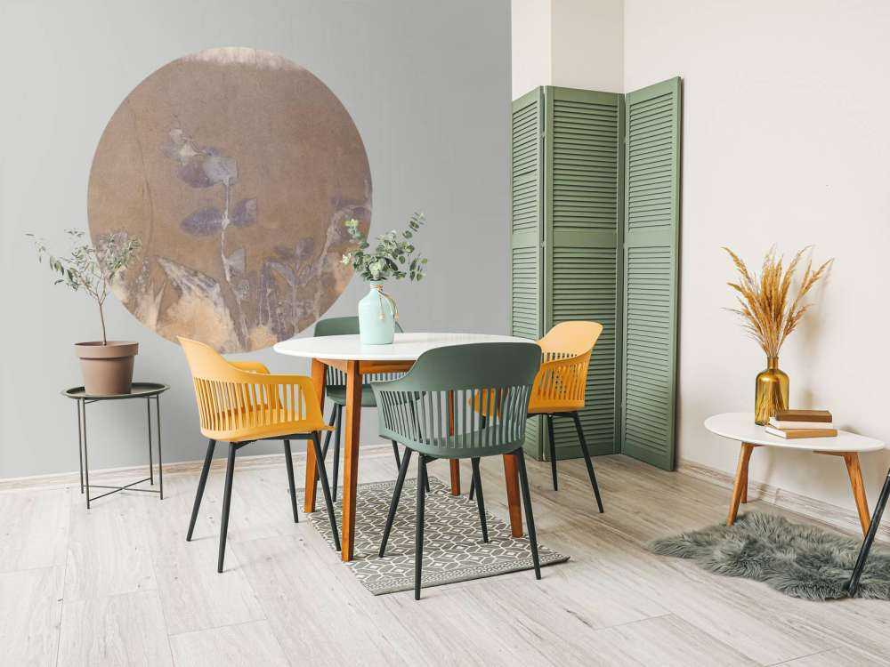 Wild geranium and snowberry - amber