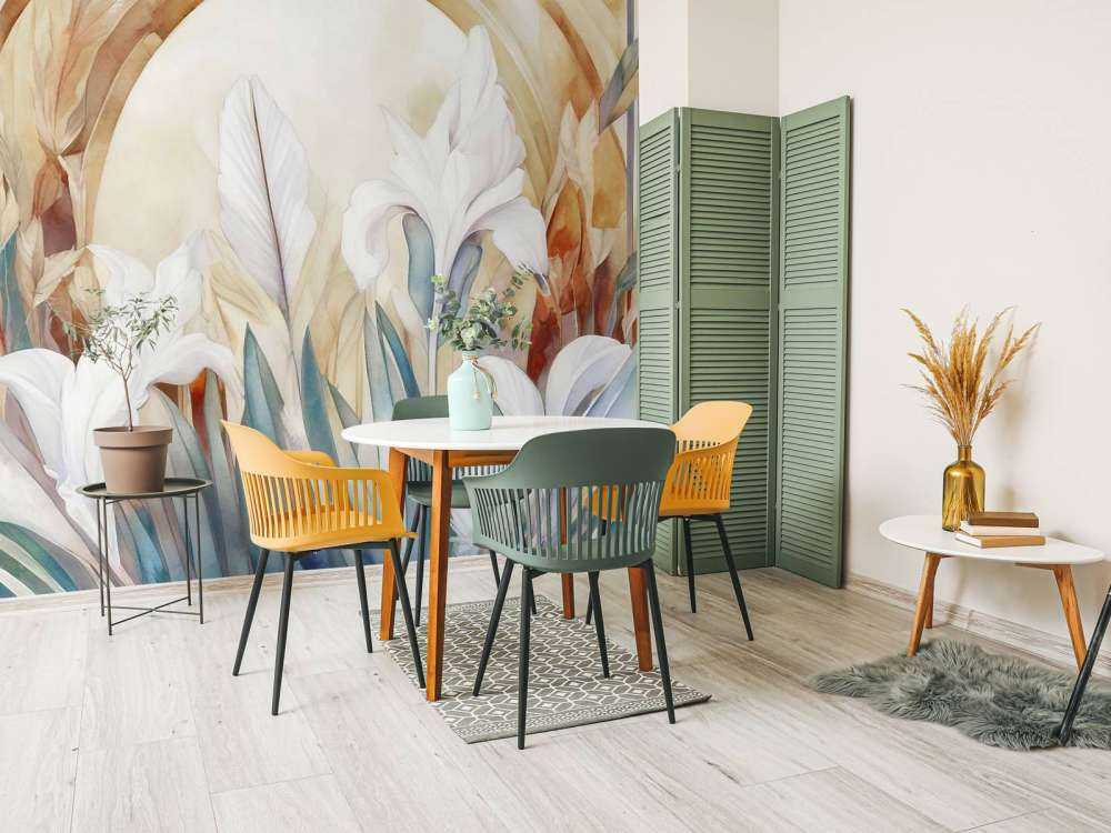 Irises at Sunrise Blue