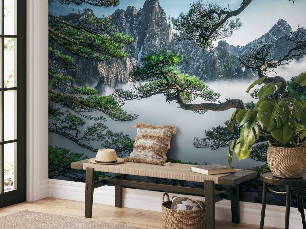 Strange pine tree in Yellow mountain