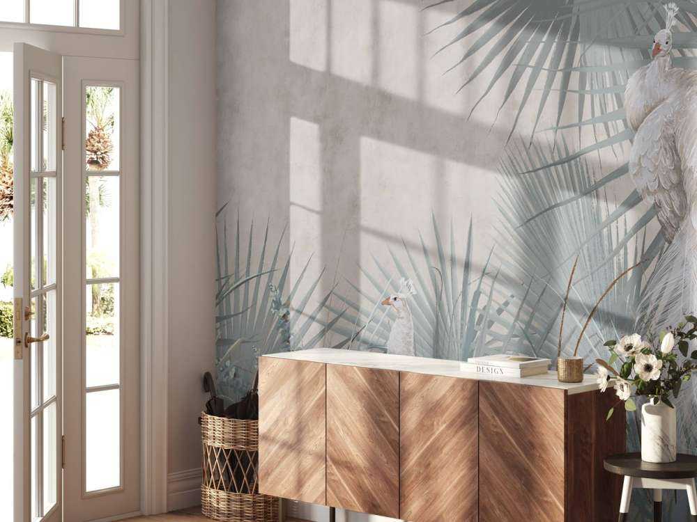 Peacocks in the tropics