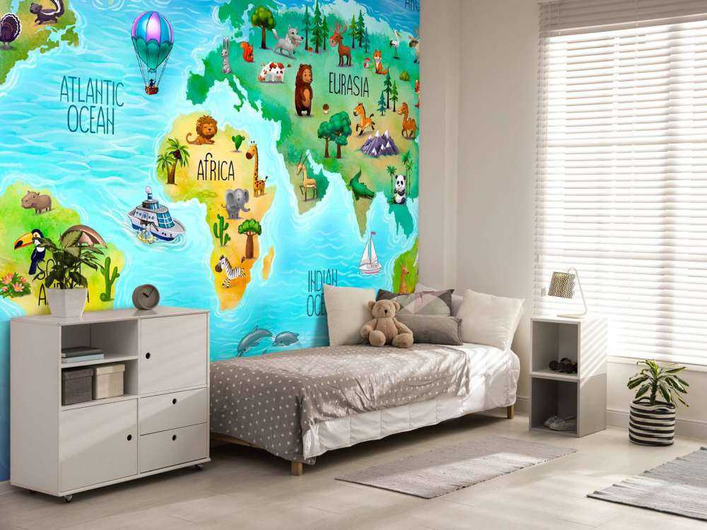 World map for kids