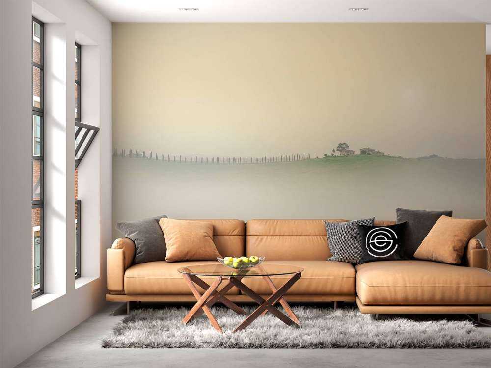 Foggy Italian landscape