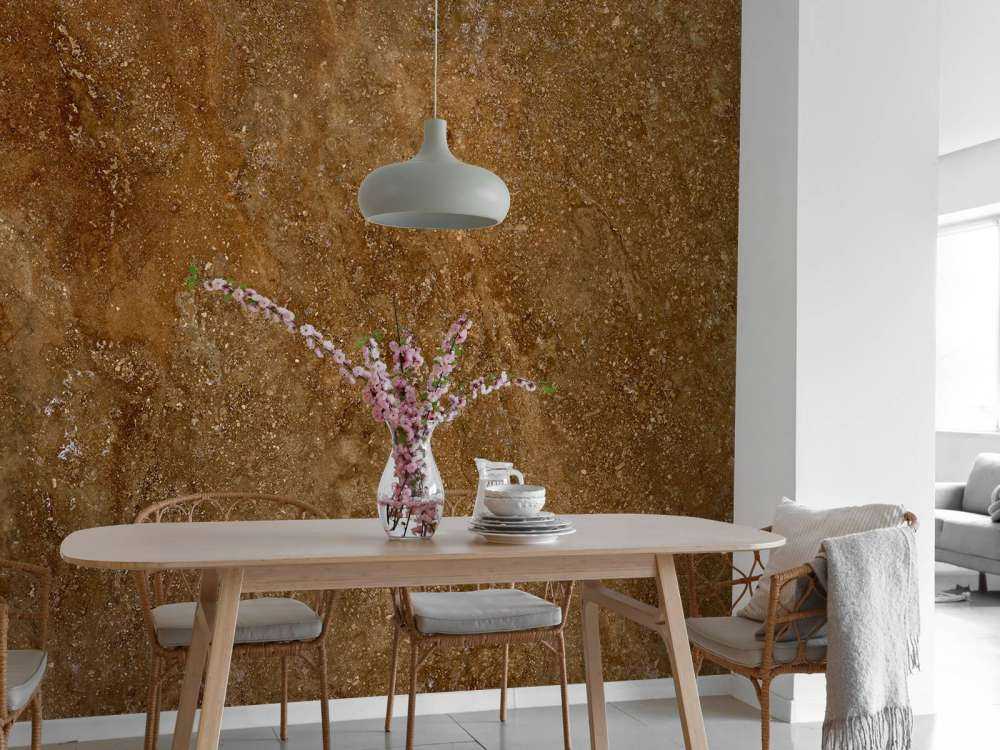 Marble with gold tone