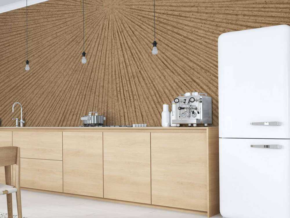 Structure with lines in gold brown