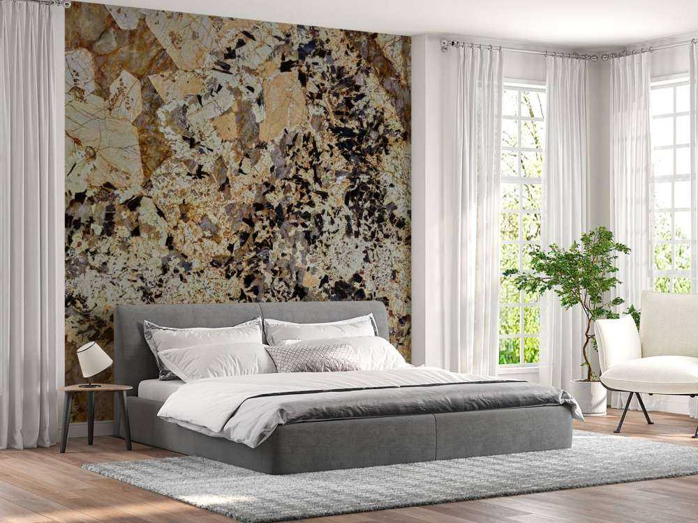 Brown coloured marble