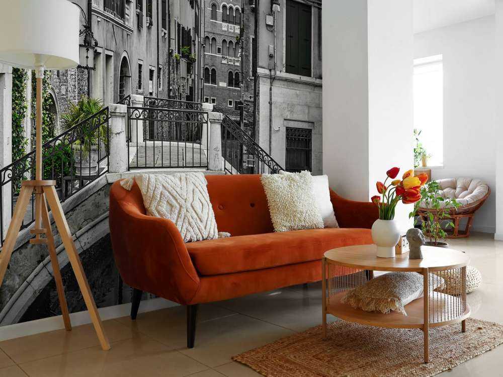 Canal with small bridge