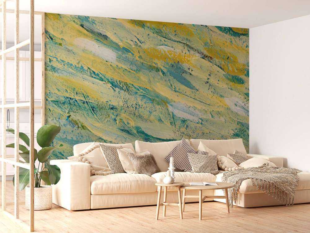 Coloured paint stripes