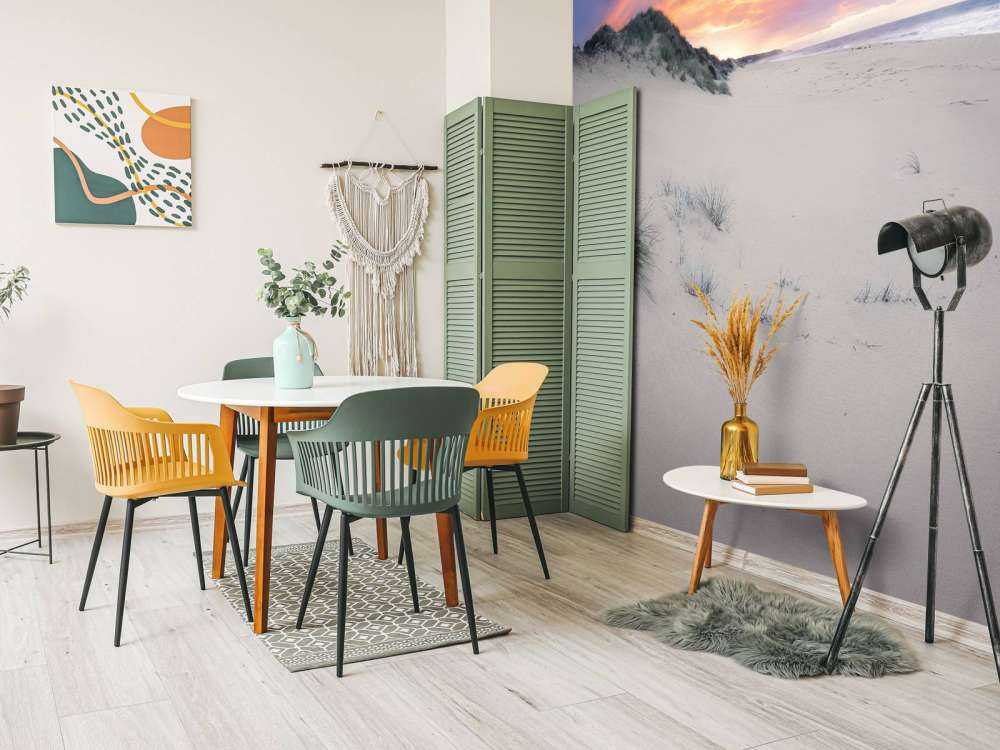 Sunrise over sand dunes