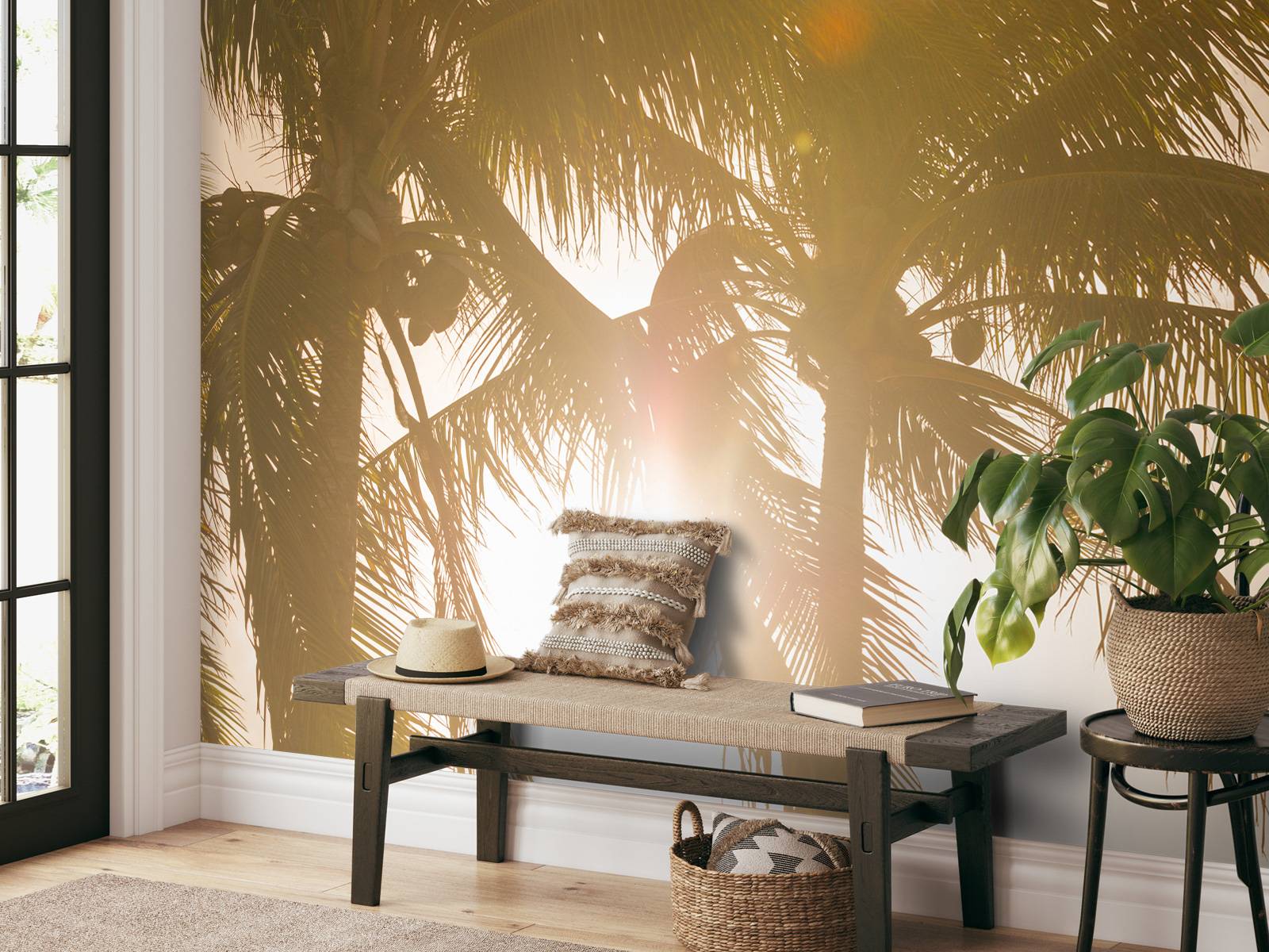 Tropical palm trees