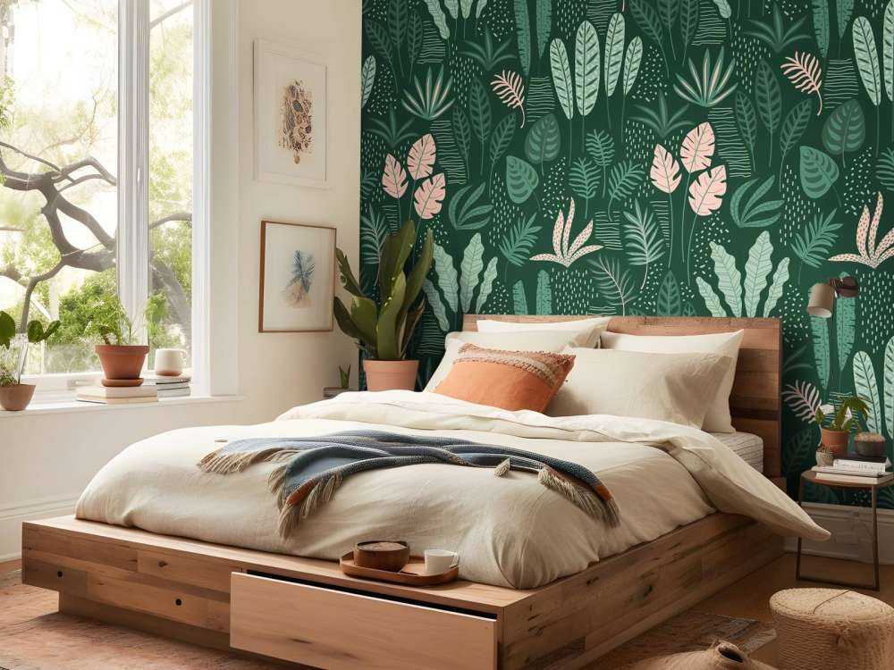 Cheerful leaf pattern