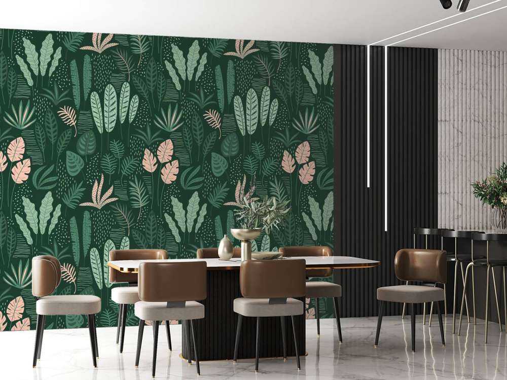 Cheerful leaf pattern