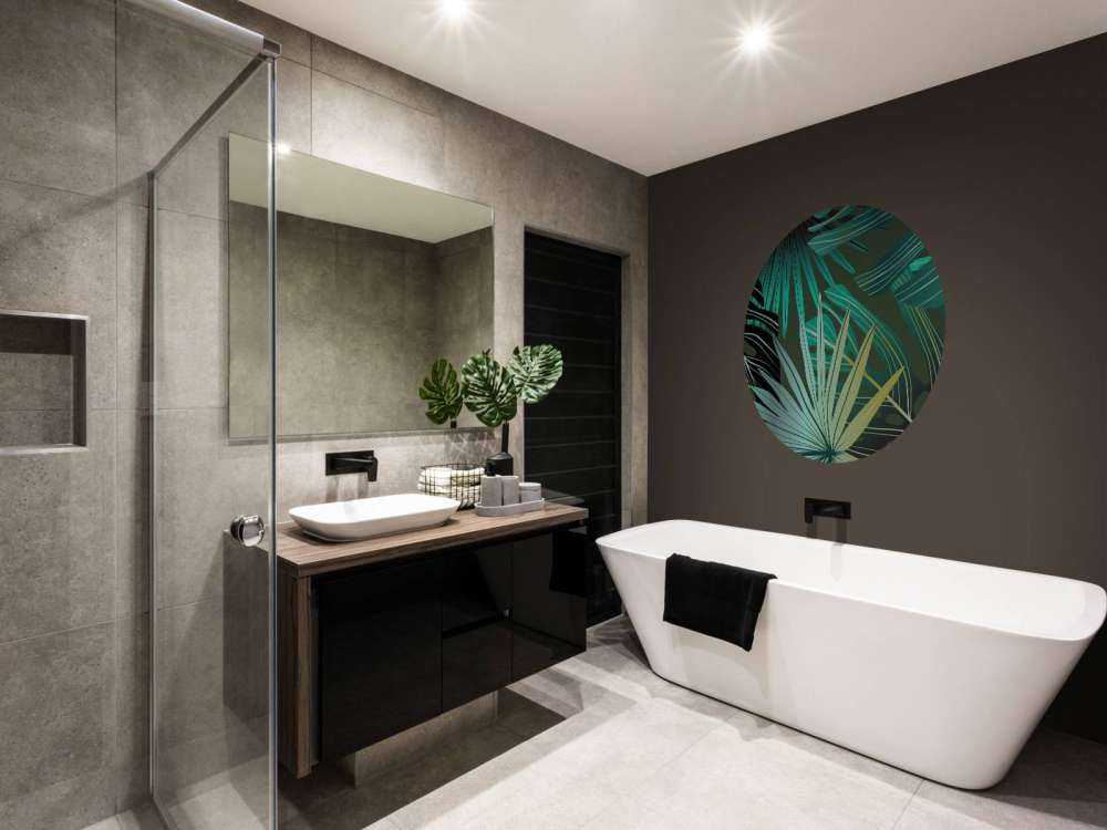 Panorama tropical leaves