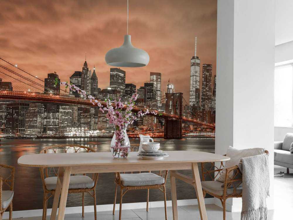 Brooklyn Bridge and Manhattan