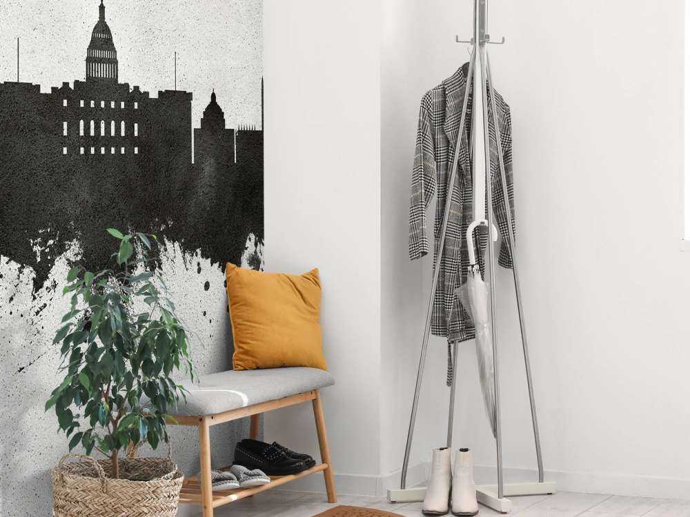 Watercolor skyline, Washington