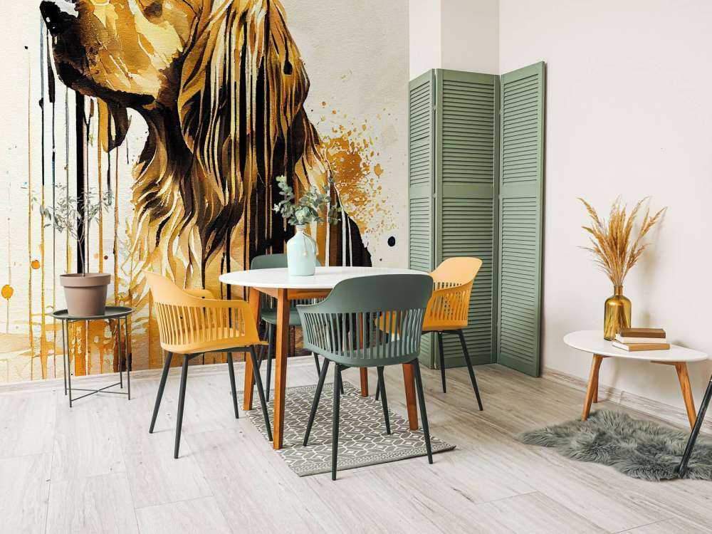 Watercolor Golden Retriever Dog