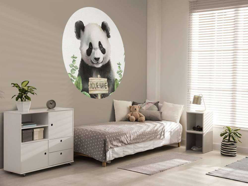 Baby panda in the jungle