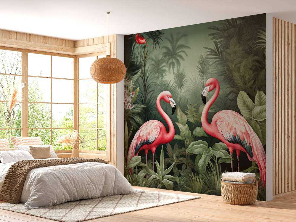 Flamingo Floral Oasis