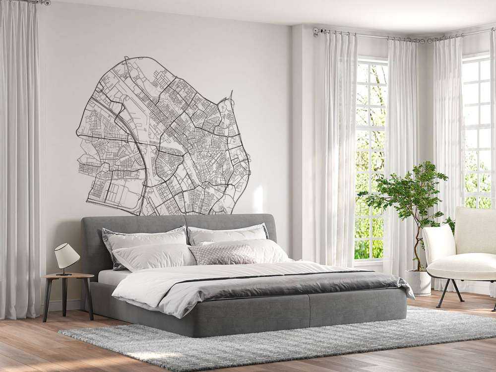 Map of Utrecht, white