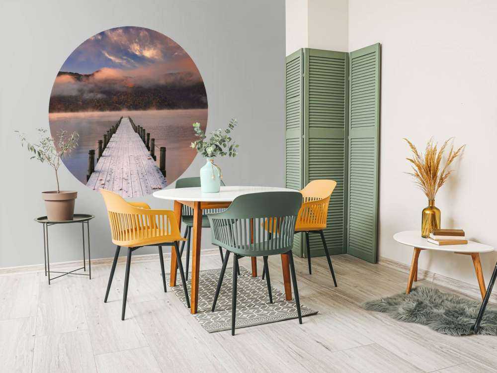 Scaffolding at sunrise