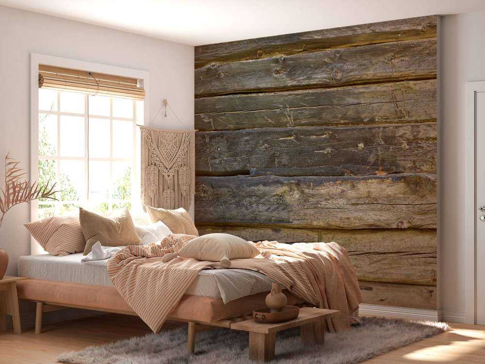Burnt blue wood