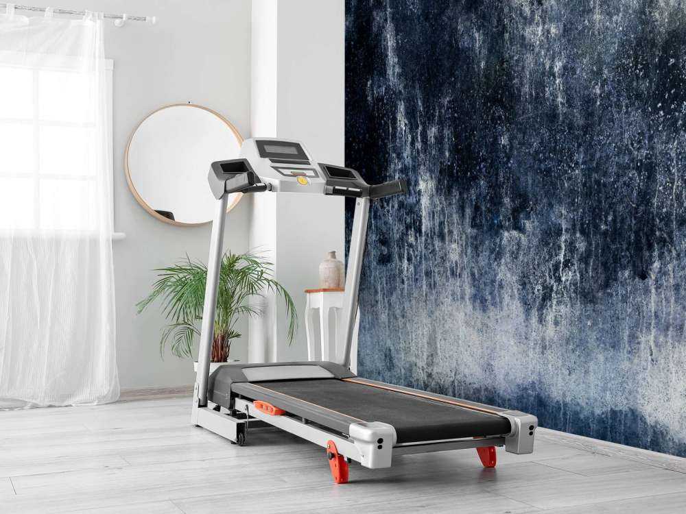 Old weathered blue wall