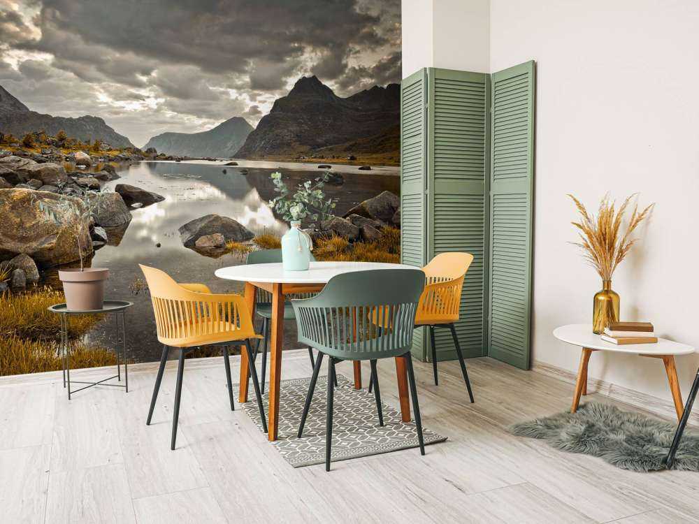 Lofoten during cloudy weather