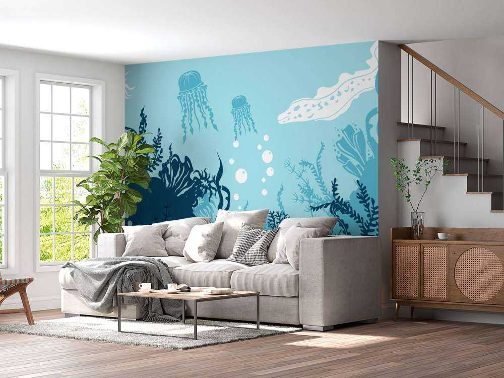 Blue underwater world