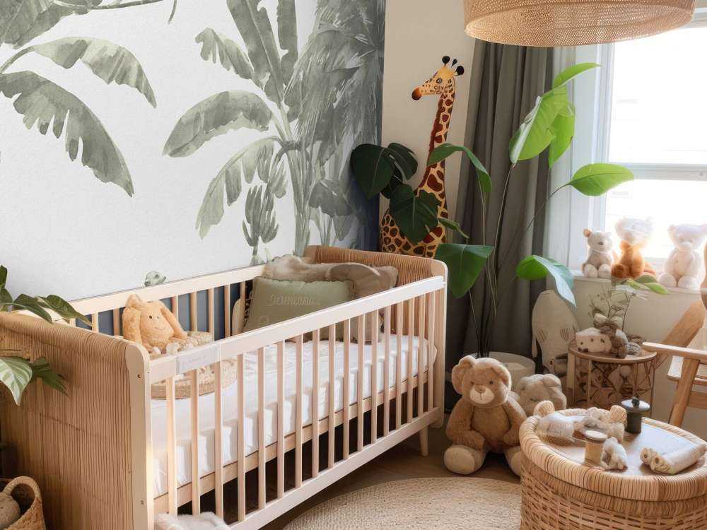 Small jungle animals in green