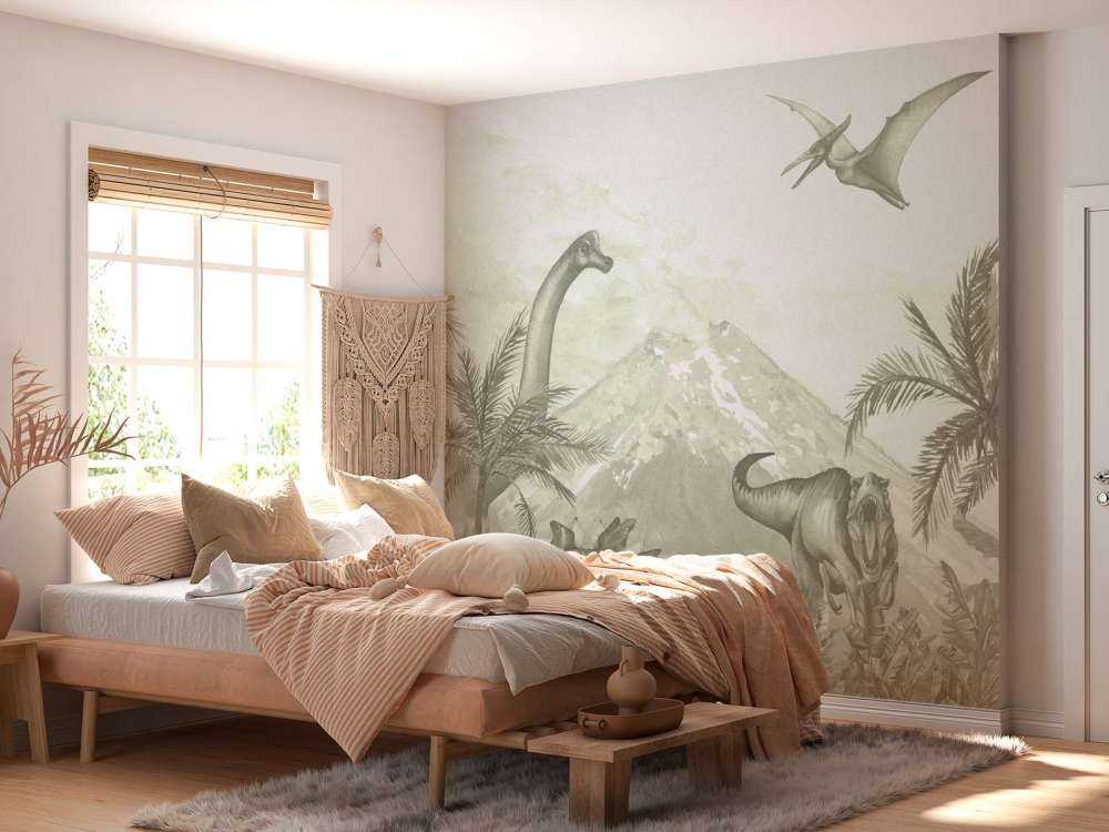 Various dinosaurs in green